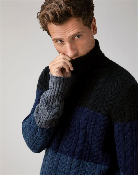 roll neck jumper men's designer.